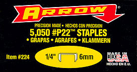 P22 Heavy Duty Staples 5/16 inch